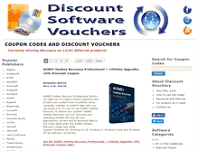 Tablet Screenshot of discountsoftwarevouchers.com